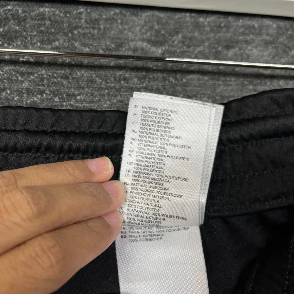 Adidas Climalite Track Pants Men's Black Elastic Waist Athletic Sportswear - XL